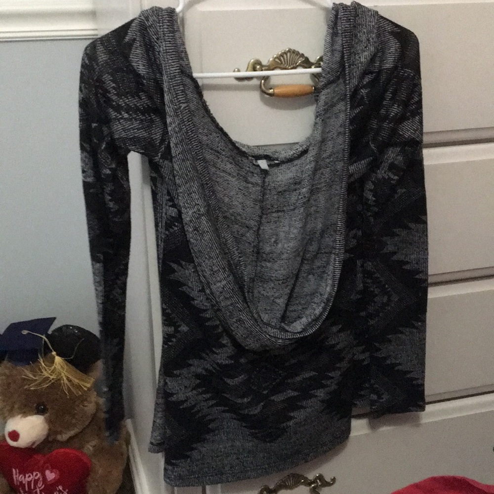 Black & grey cardigan
